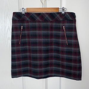 Ann Taylor plaid mini skirt